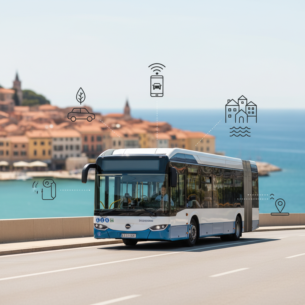 Kako se je avtobus Piran spopadel s poletno gnečo