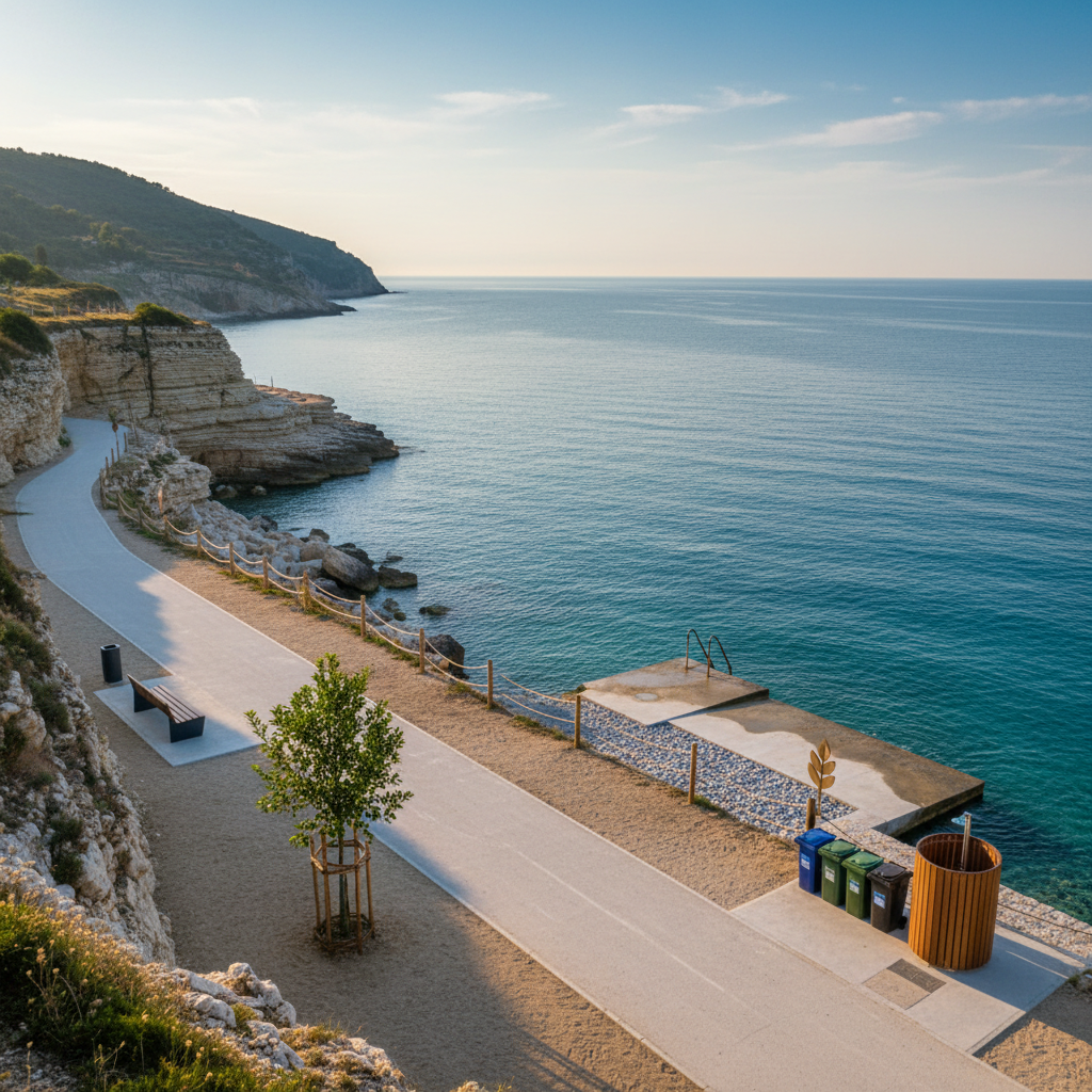 Kako se je plaža Strunjan spremenila pred novo sezono