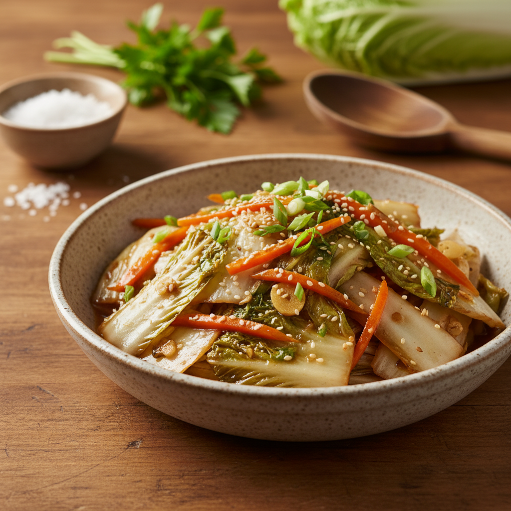 Preprost recept za dušeno kitajsko zelje, ki vedno uspe