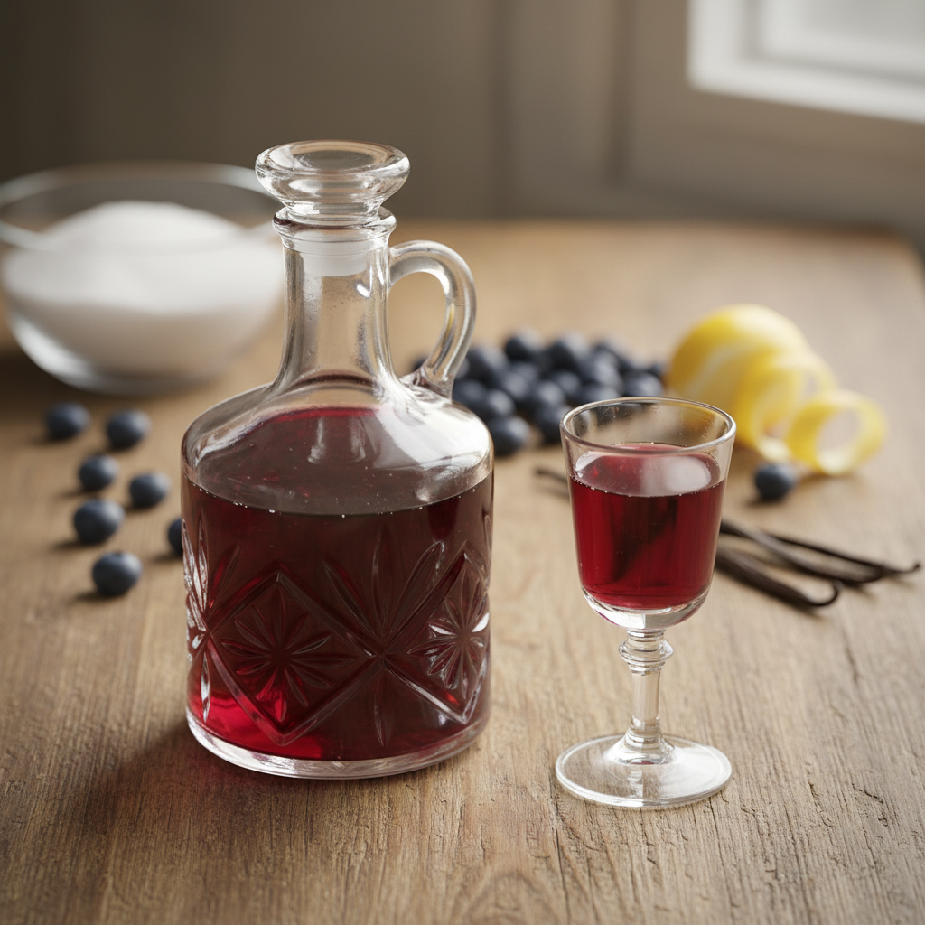 Recept za borovničev liker z žganjem: preprost način priprave domačega napitka