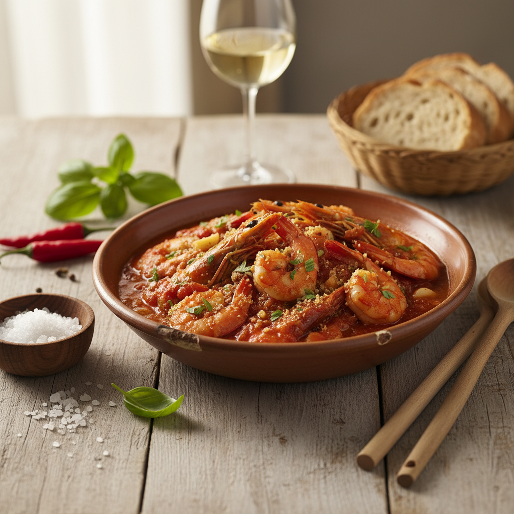 Škampi na buzaro ostajajo ena najbolj priljubljenih poletnih obalnih specialitet