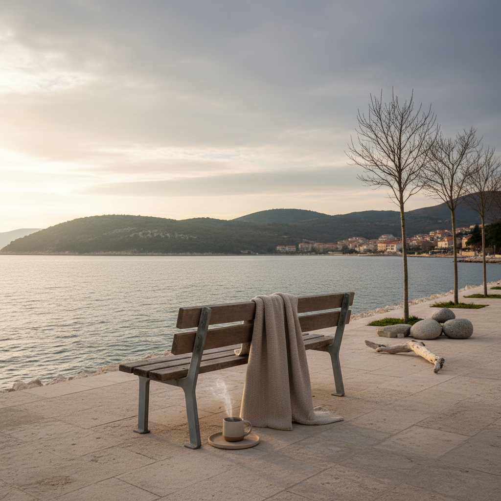 Zakaj portoroška plaža tudi pozimi privablja obiskovalce