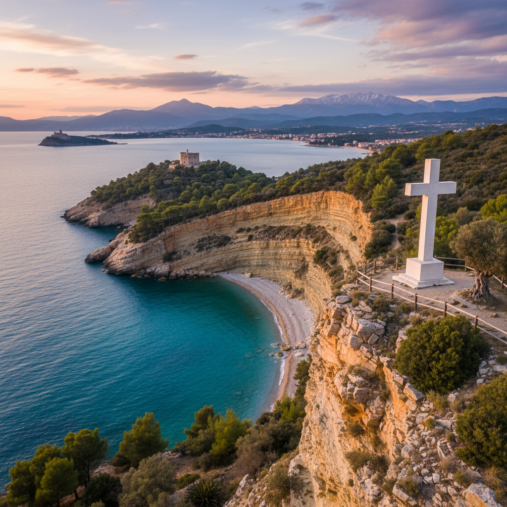 Beli križ nad Strunjanom: Najlepši razgled na obalo