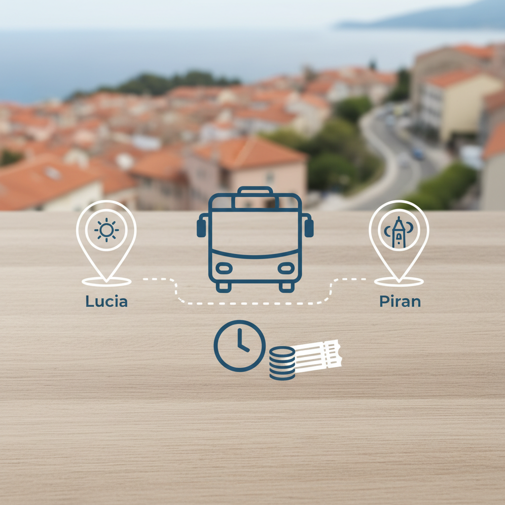 Vozni red Lucija – Piran: Preverite točne ure odhodov