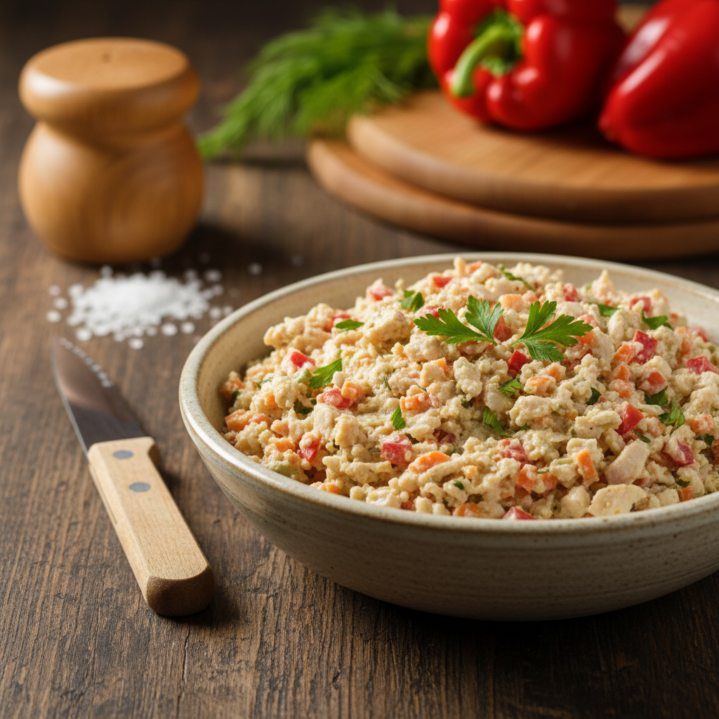 Domač mesno-zelenjavni namaz: Recept za popoln prigrizek