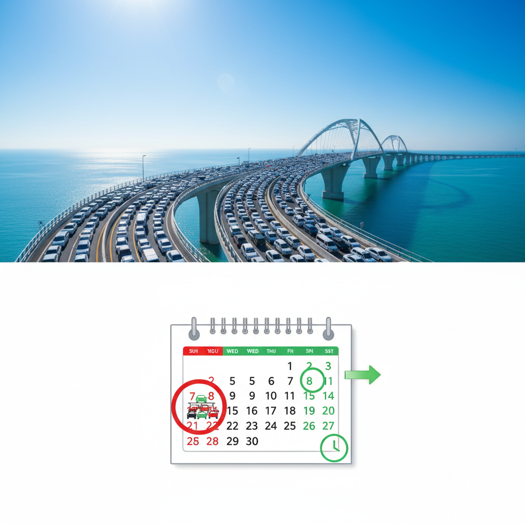 Most na Krk: Rekordni zastoji na poti do hrvaške obale