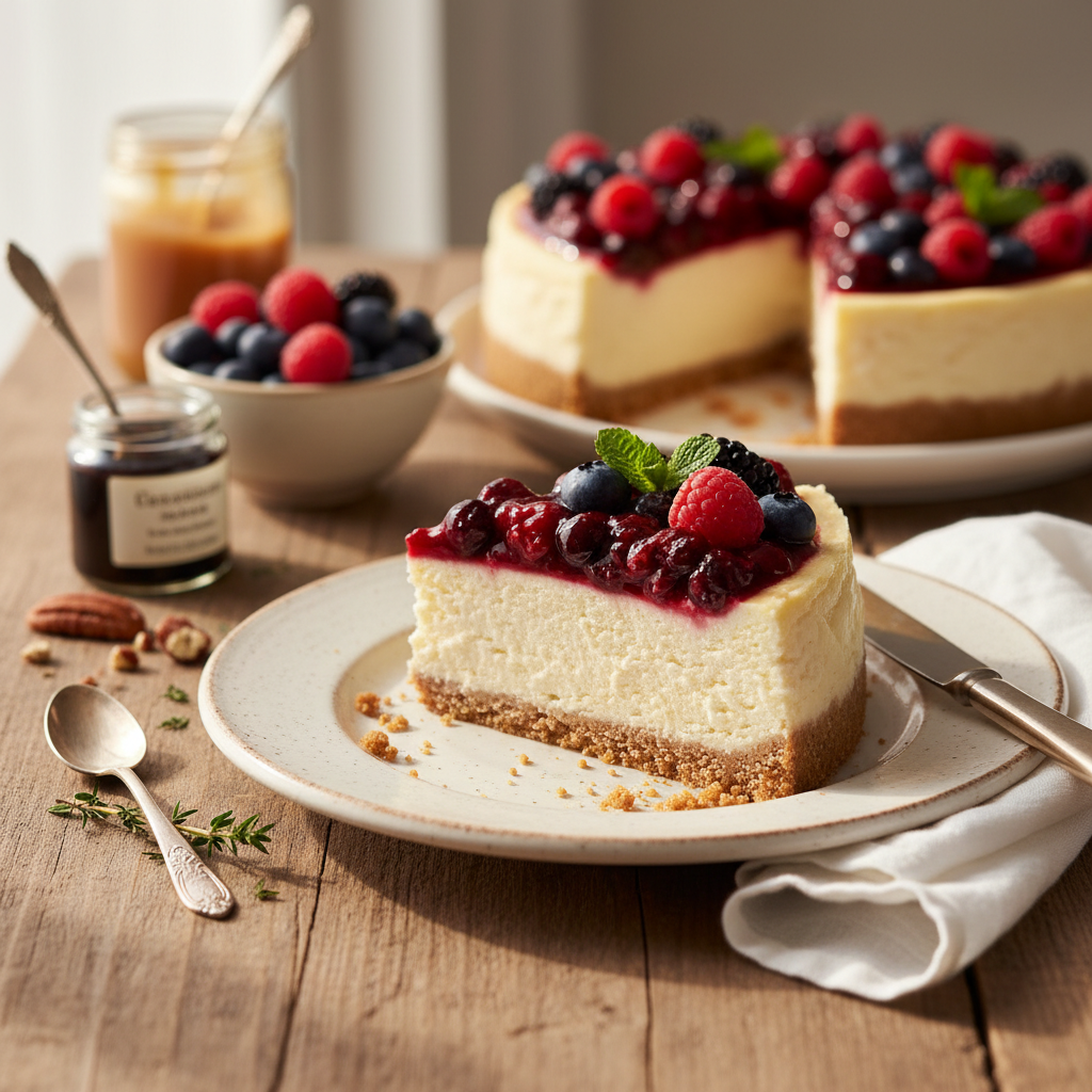 Osvežujoč cheesecake brez peke: Recept za popolno sladico
