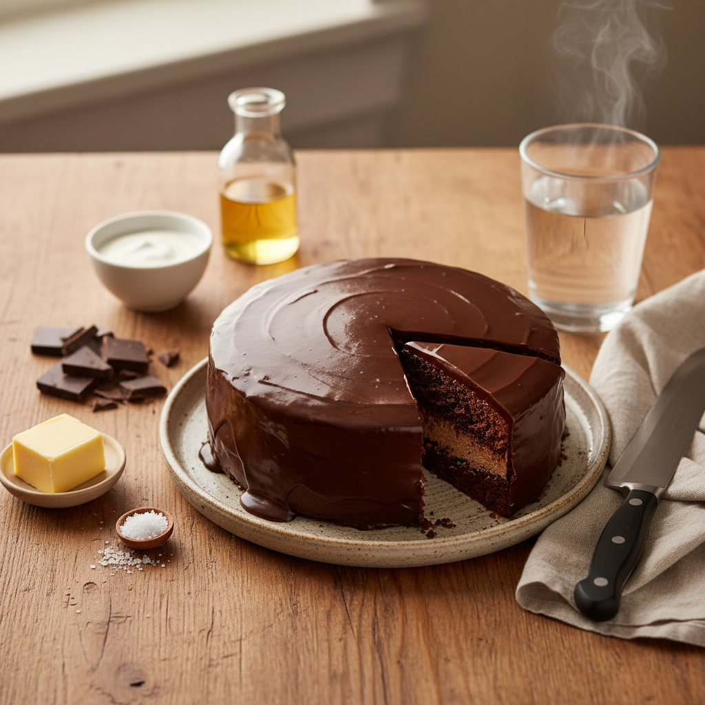 Skrivnost za čokoladni preliv, ki se ne lomi pri rezanju