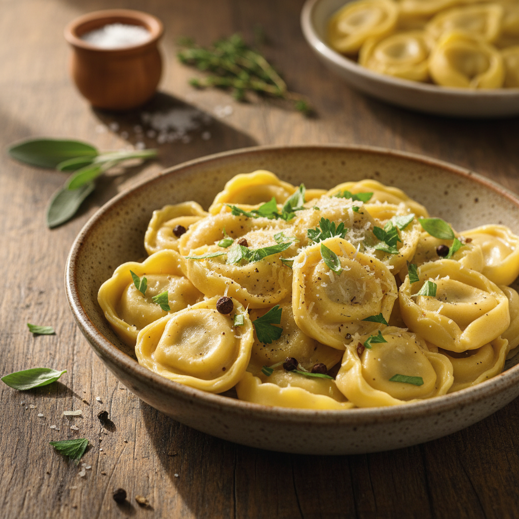 Tortelini v smetanovi omaki: Recept za popolno kosilo