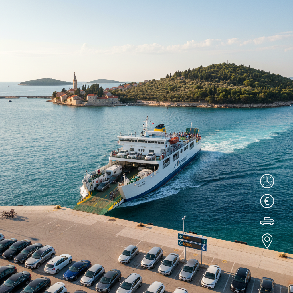 Trajekt Gaženica – Preko: Vozni red in cene 2024