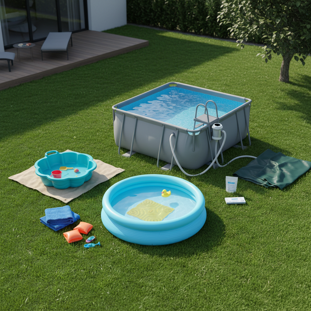 Varni in praktični otroški bazeni za domačo osvežitev
