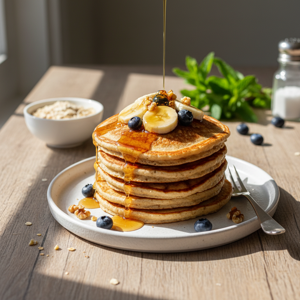 Zdrave bananine palačinke z ovsenimi kosmiči: Recept