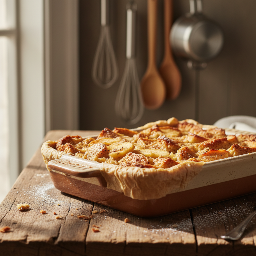 Najboljši domač jabolčni narastek s kruhom: Recept