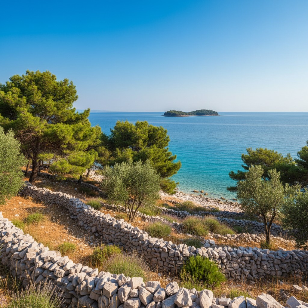Otok Pašman: Podroben zemljevid za popoln oddih