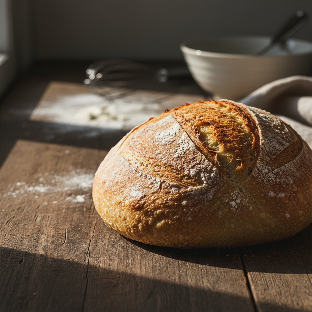 Preprost recept za domač bel kruh, ki vedno uspe