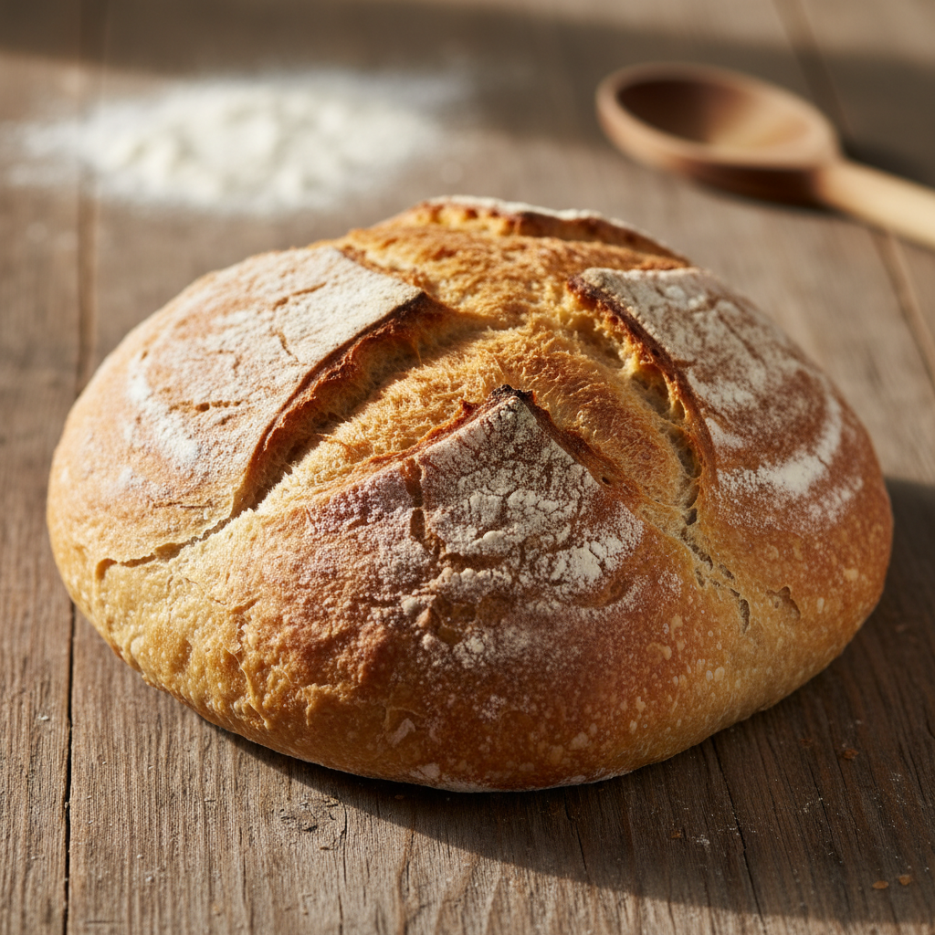 Preprost recept za domač bel kruh, ki vedno uspe