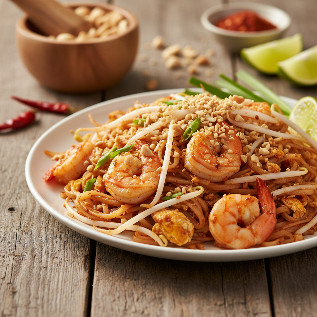 Preprost recept za pristen domači Pad Thai