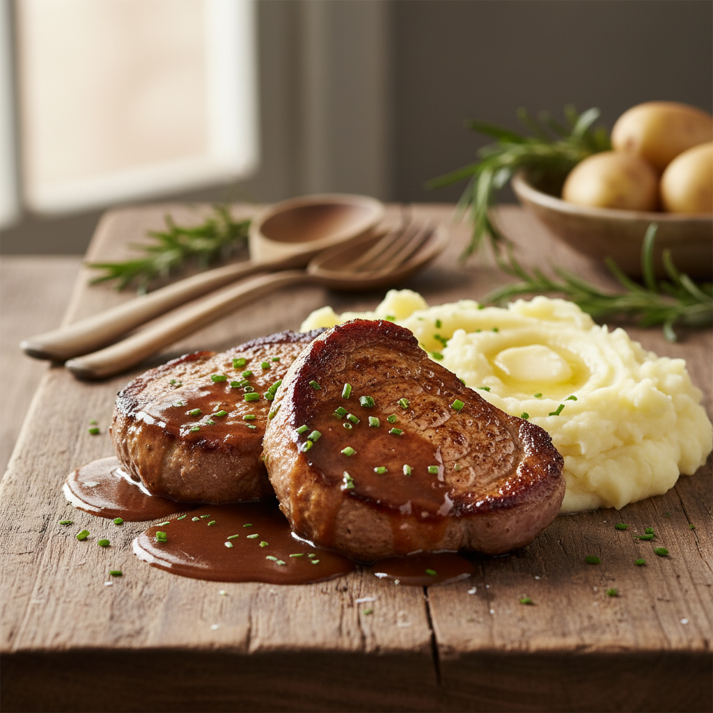 Sočni telečji zrezki v omaki: Recept za gurmansko kosilo