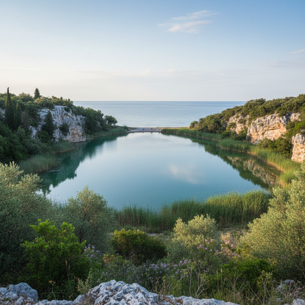 Jezero Fiesa: Skriti biser slovenske obale, ki ga obiščite